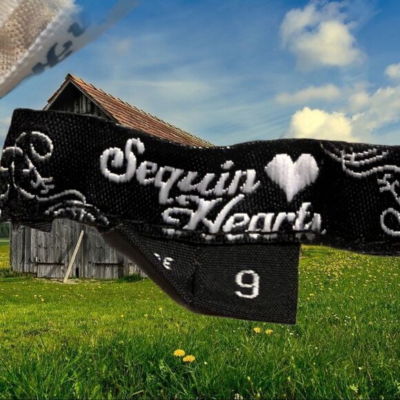 Sequin hearts brand cream lace over tan dress - Picture 8 of 8